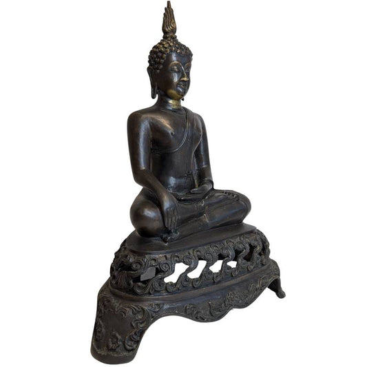 Antiek bronzen Boeddhabeeld