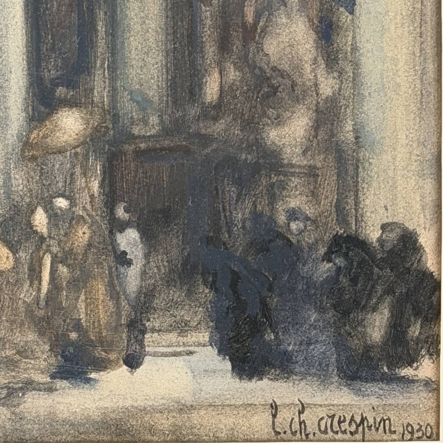 Louis-Charles Crespin kerkinterieur kunstwerk
