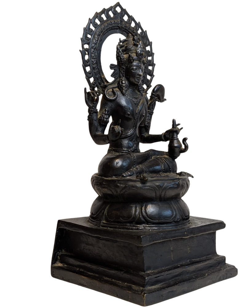 Boeddhistisch bronzen Avalokiteshvara beeld uit Tibet