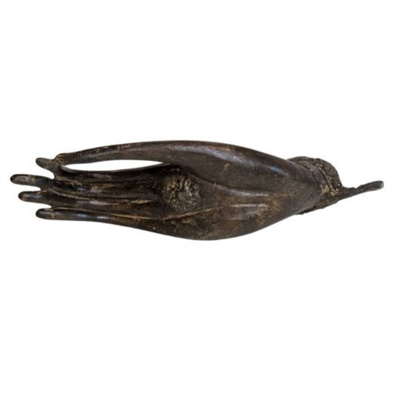 Antieke Boeddha hand van brons Thaise stijl